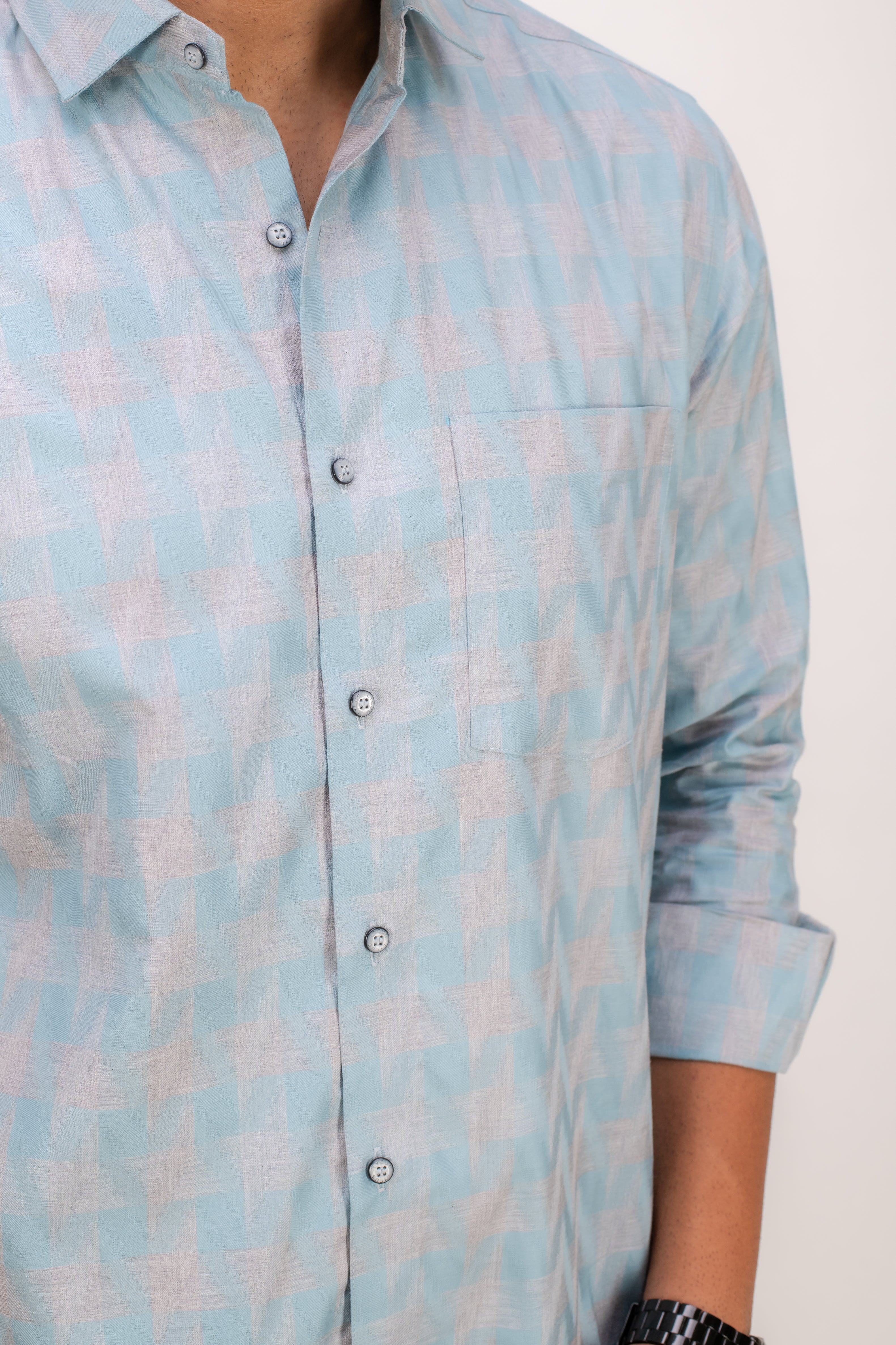 FAINT GREEN ROYAL OXFORD SHIRT