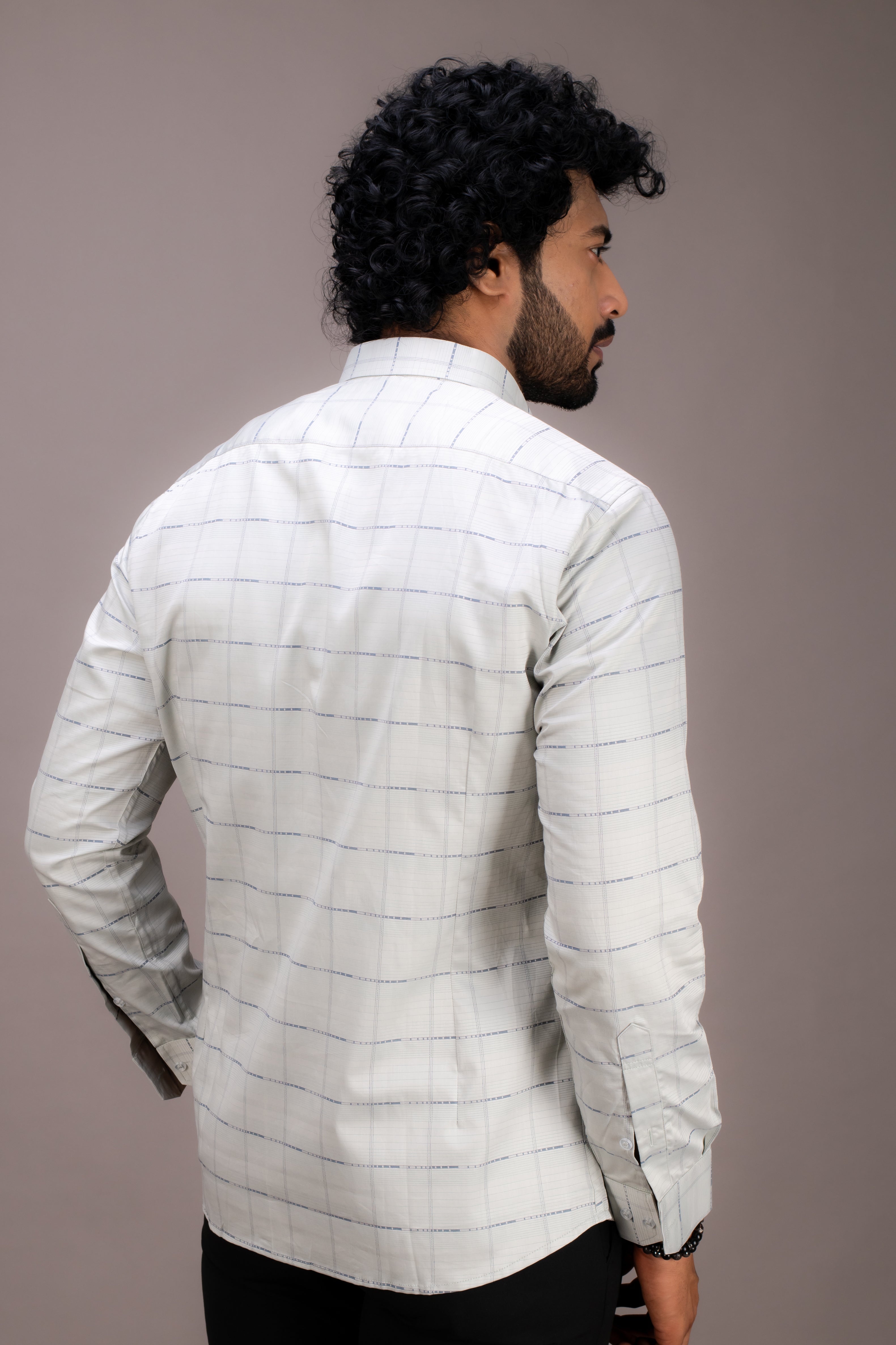 GREEN CHECKS GIZA COTTON SHIRT