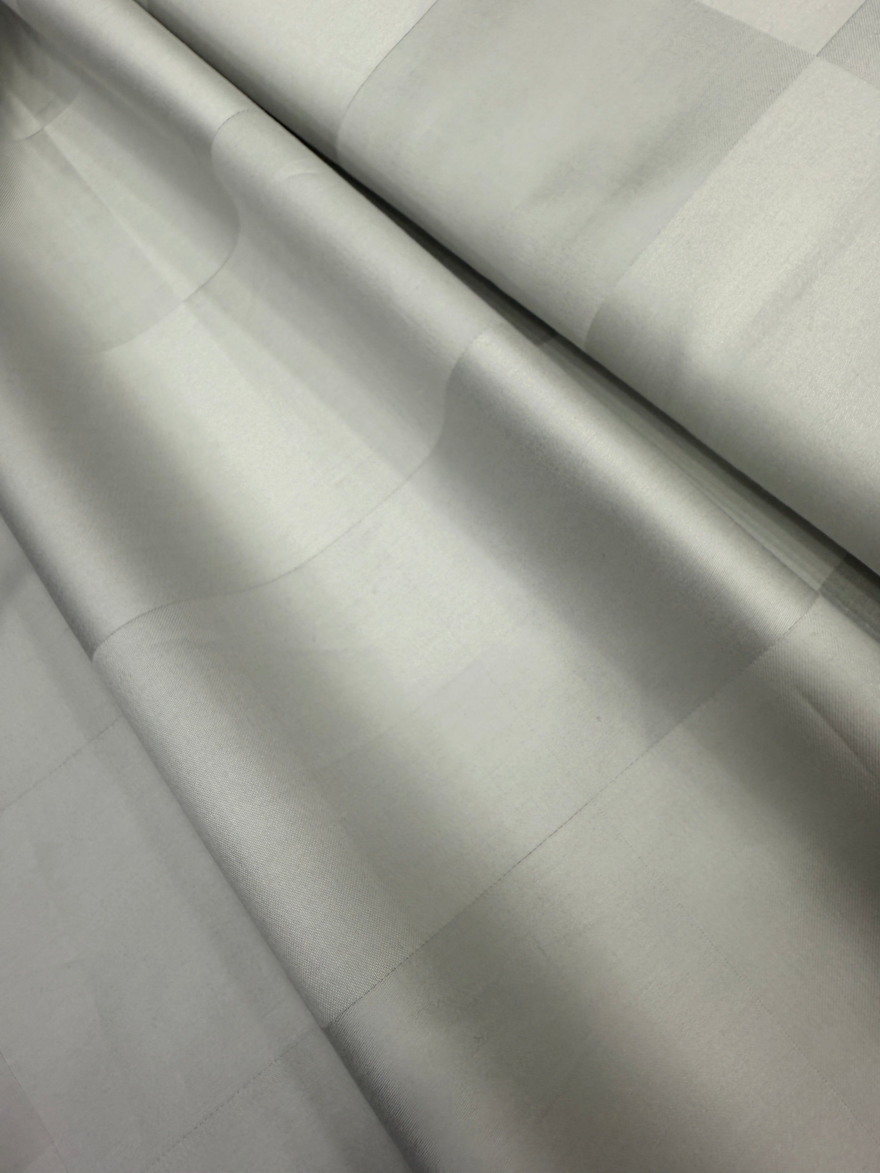 GREY SELF CHECKS GIZA COTTON SHIRT