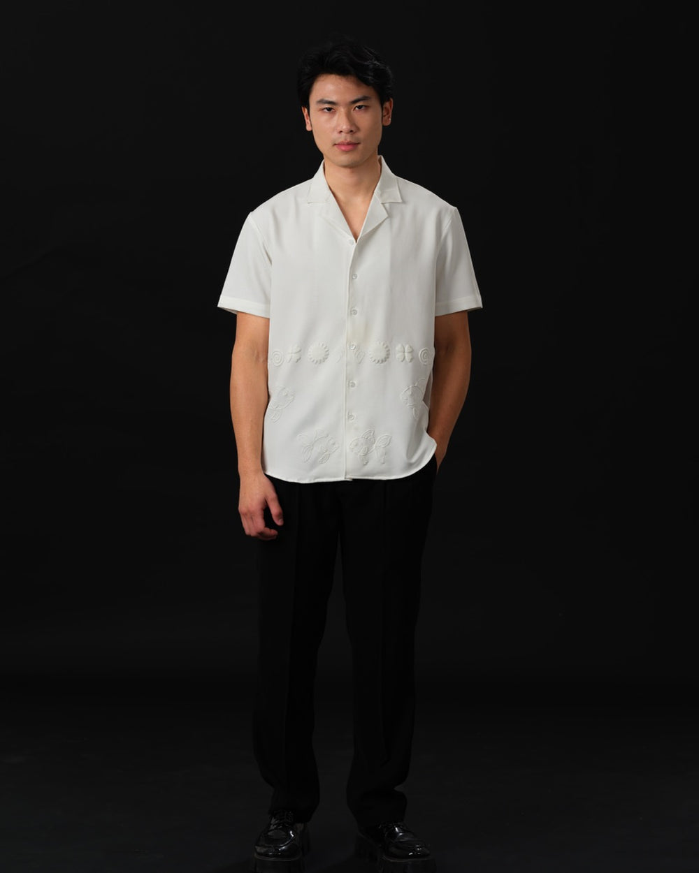 Abees Multi cotton printed shirt - back view