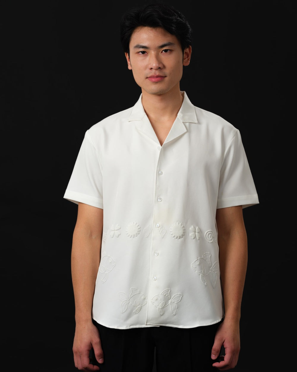Abees Multi cotton printed shirt - side view