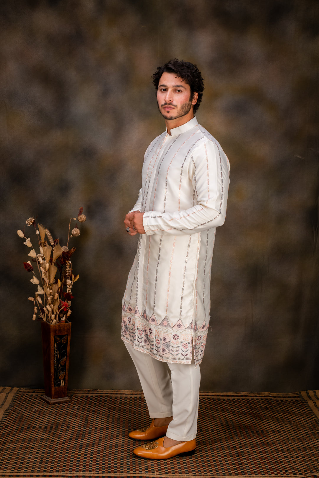 Abees Printed cotton kurta set - side view