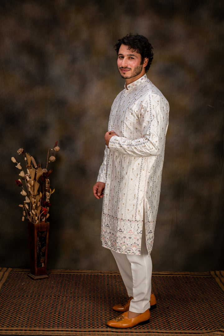Abees kurta set for haldi and mehendi - side view