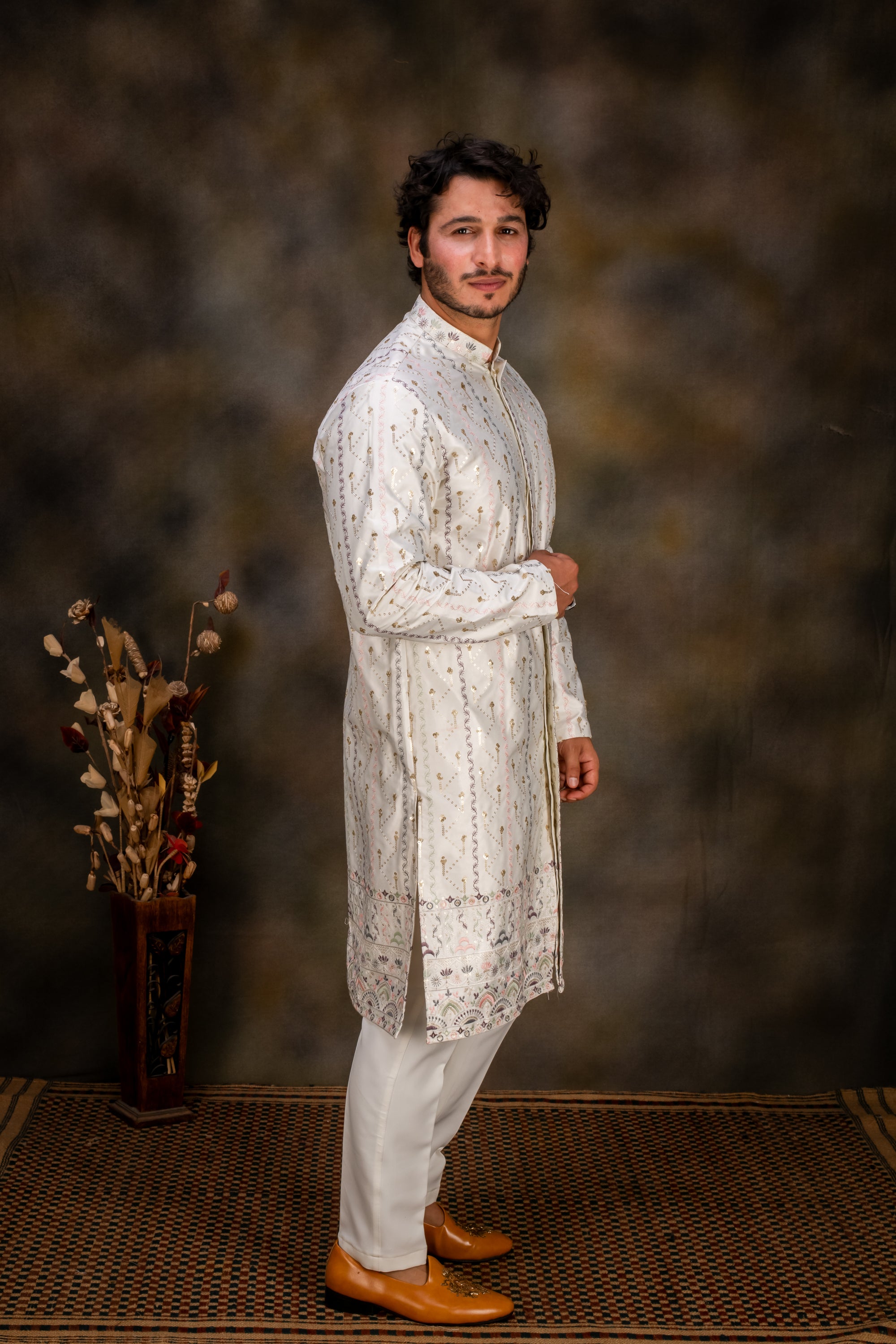Abees kurta set for haldi and mehendi - front view