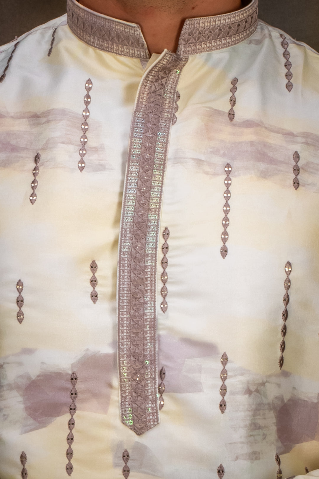 Abees Beige kurta set - back view