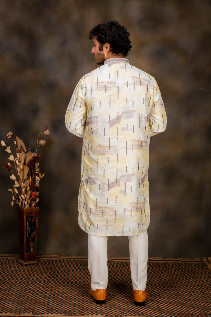 Abees Beige kurta set - detail view 1