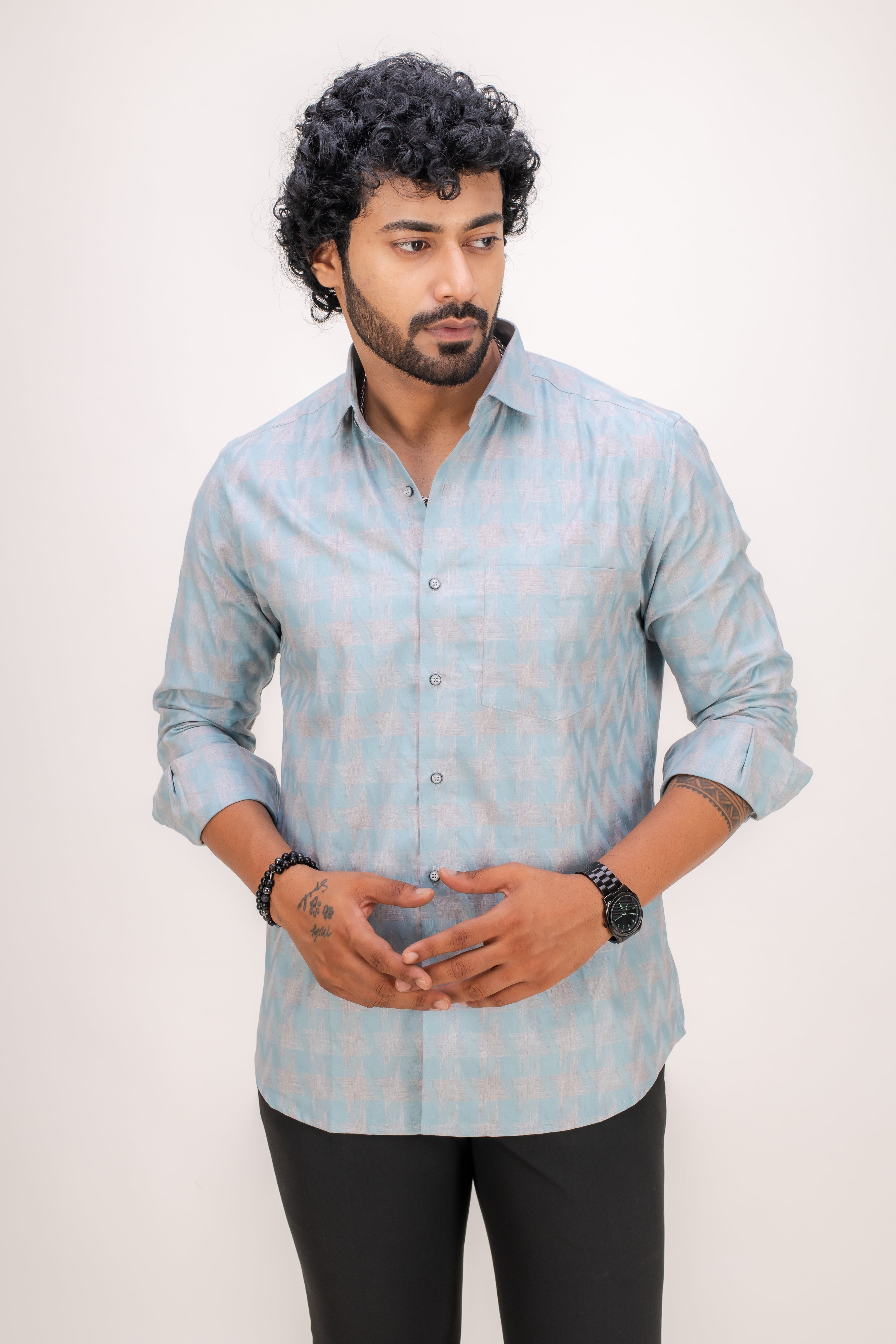 FAINT GREEN ROYAL OXFORD SHIRT