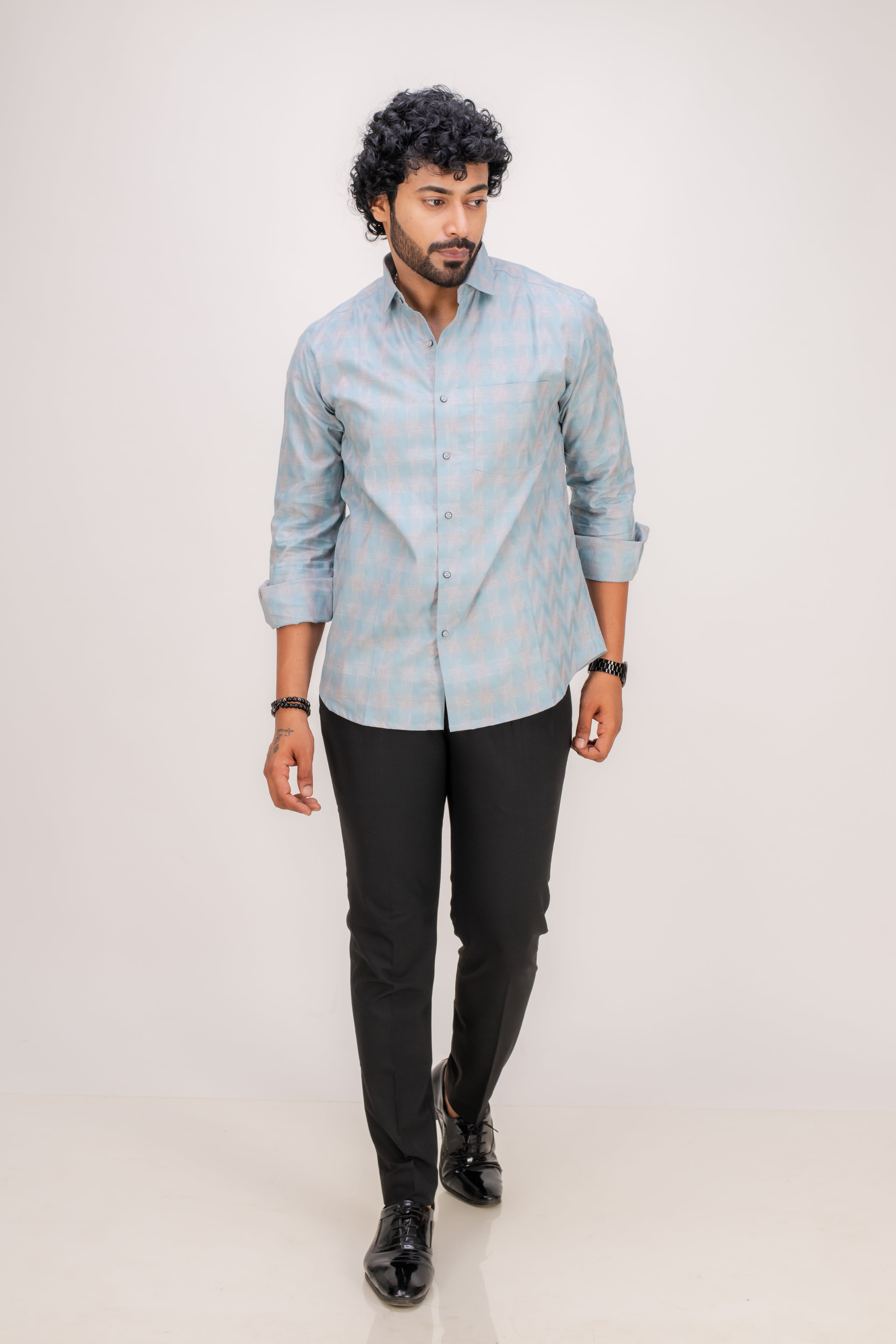 FAINT GREEN ROYAL OXFORD SHIRT