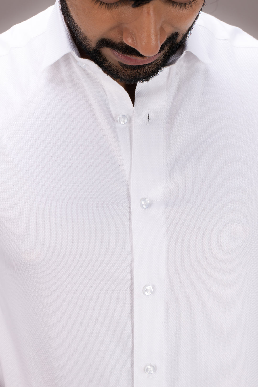 SUPERFINE WHITE DOBBY SHIRT