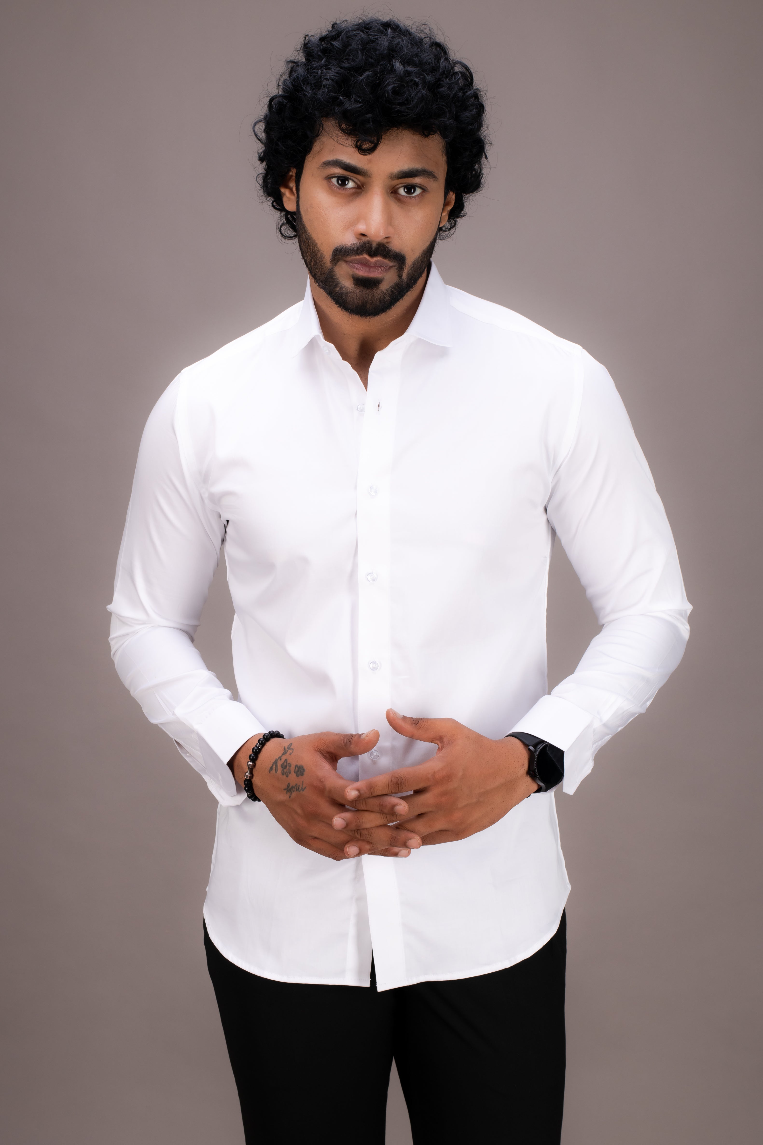 SUPERFINE WHITE 120'S COUNT COTTON SHIRT