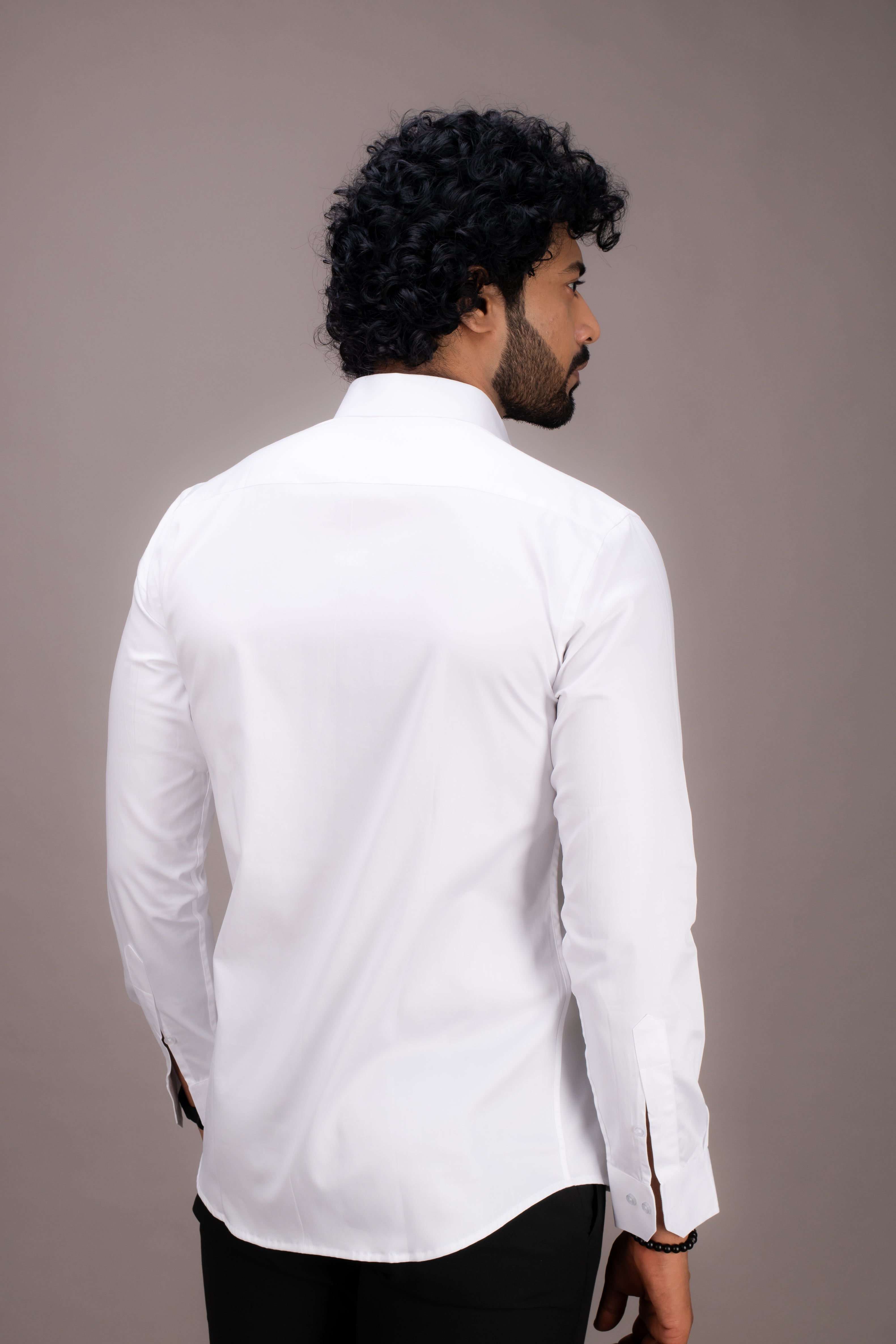 SUPERFINE WHITE 120'S COUNT COTTON SHIRT