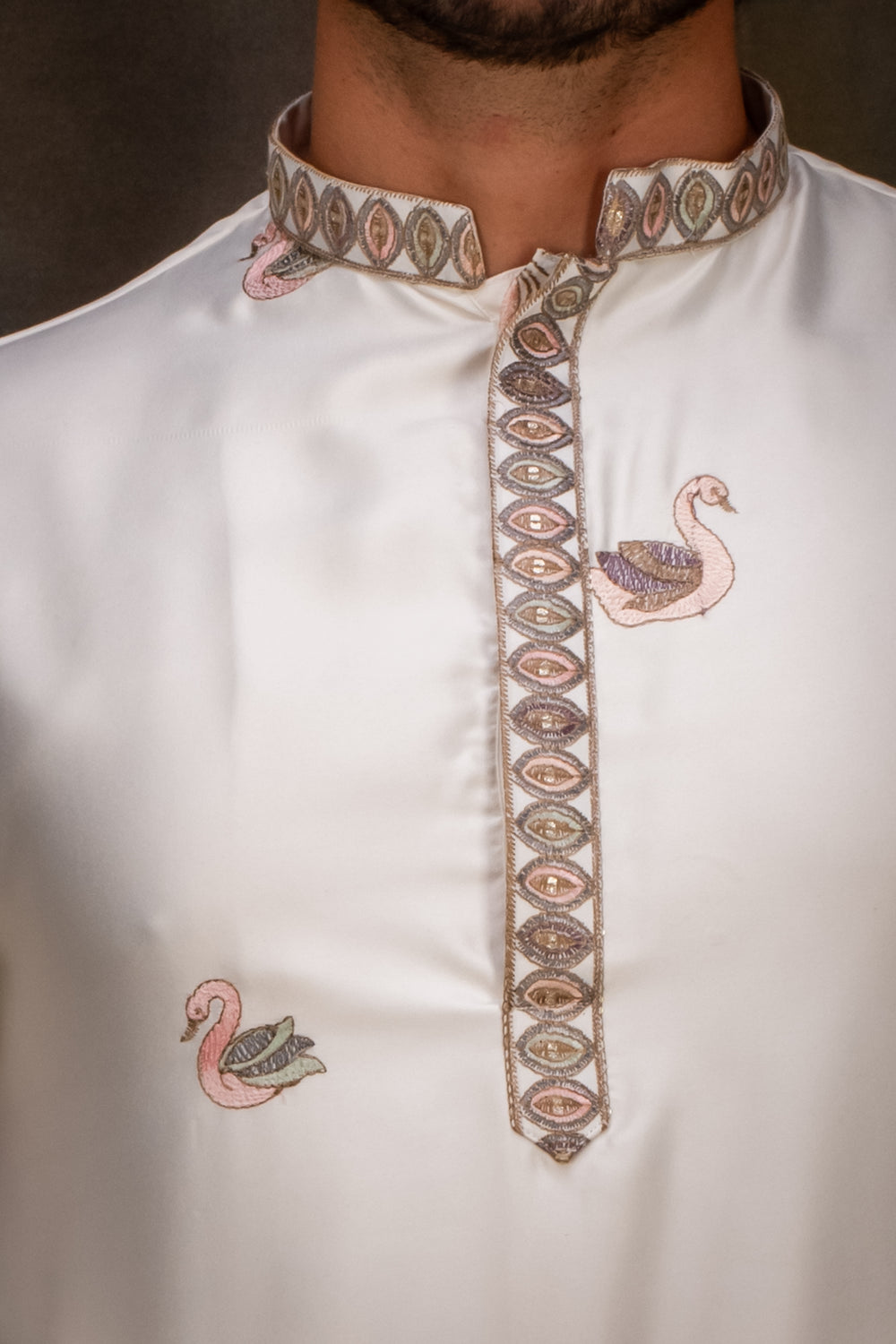 Abees Printed kurta set - back view