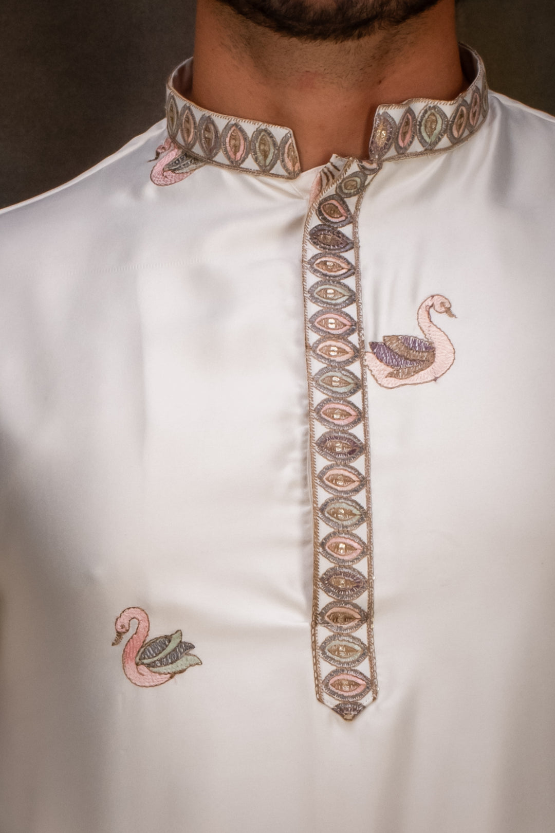 Abees Printed kurta set - back view