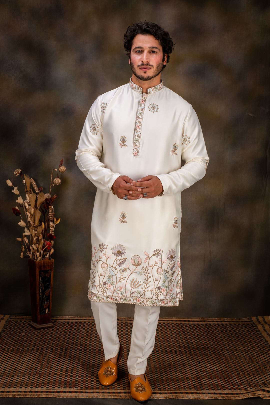 Abees Printed kurta set - back view