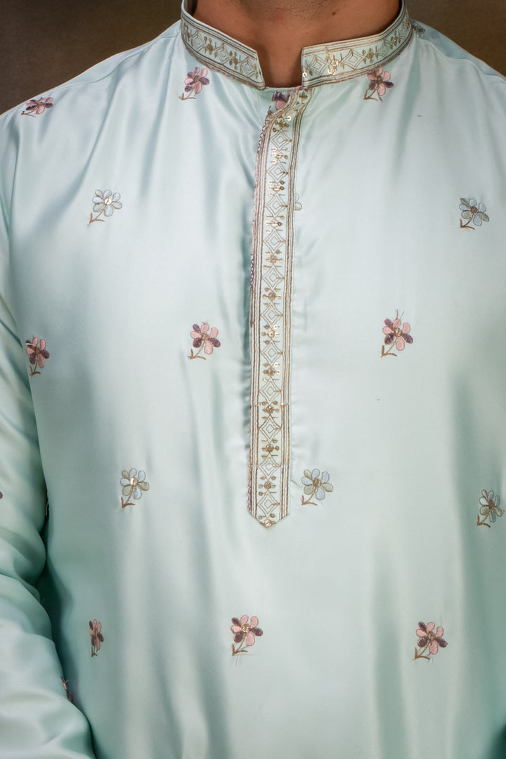 Abees Printed kurta set - back view