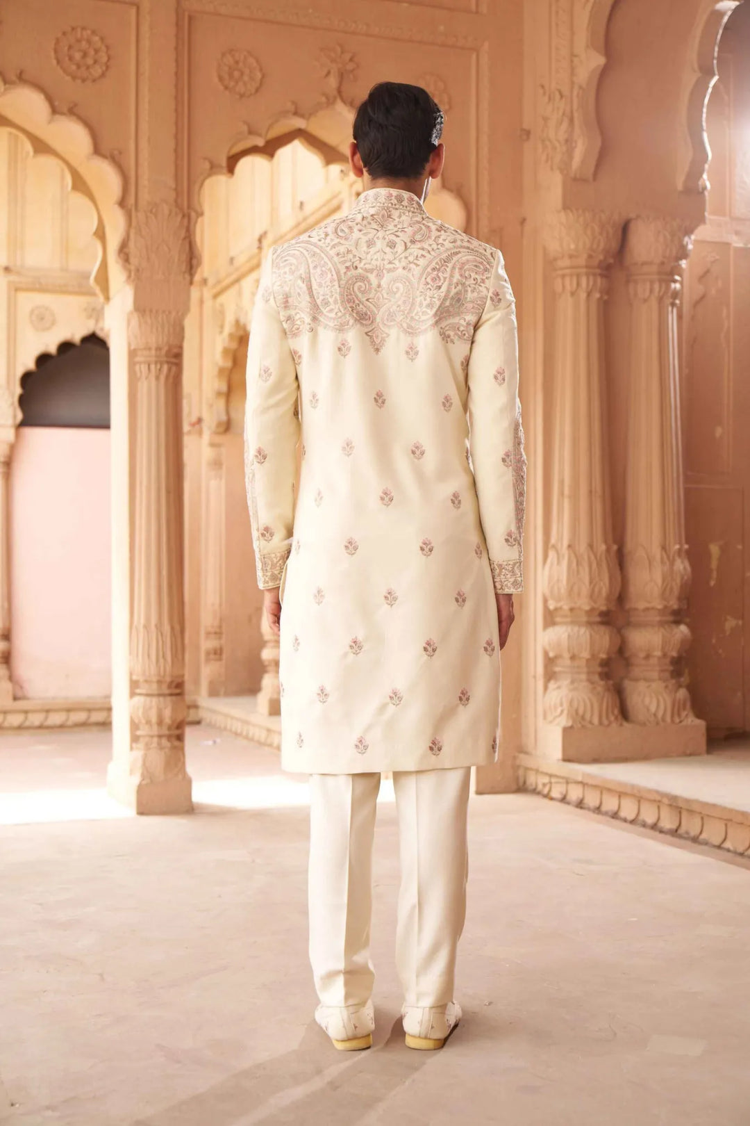 Ivory Regal Heritage Embroidered Sherwani