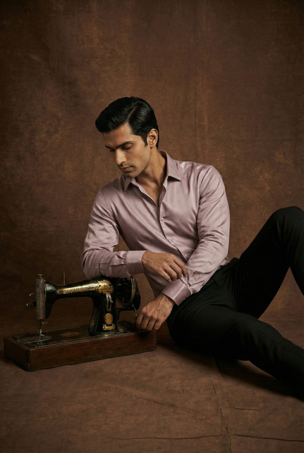 Abees Pink solid formal shirt - detail view 1