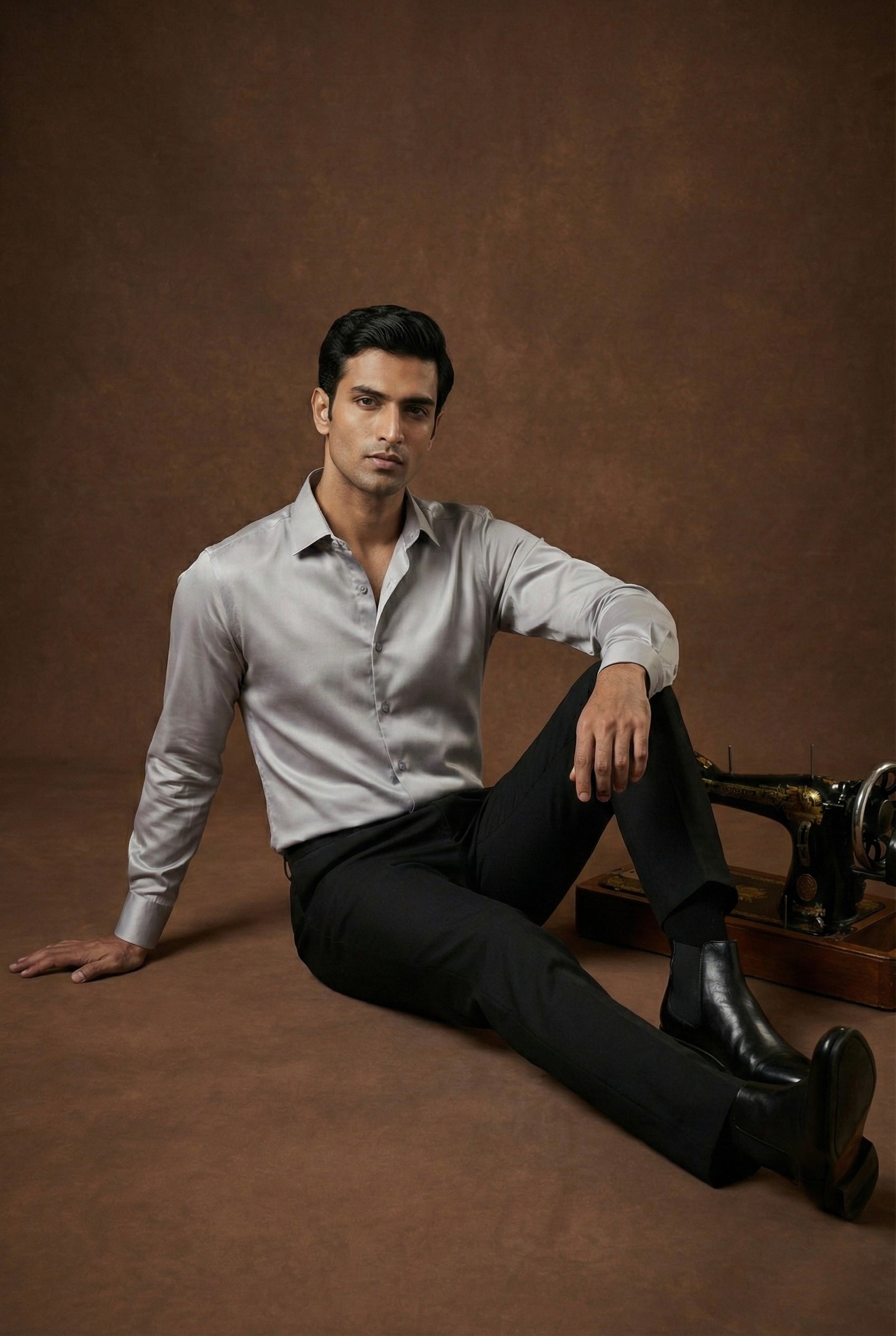 Light Grey  Premium Formal Shirt for Men