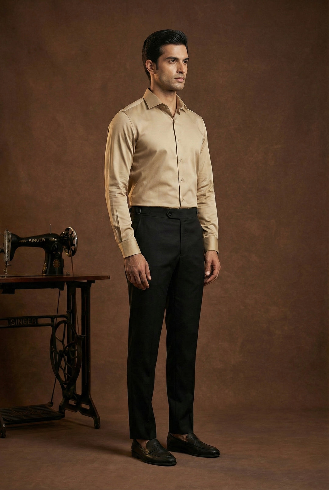 Dull Gold Premium Formal Shirt for Men