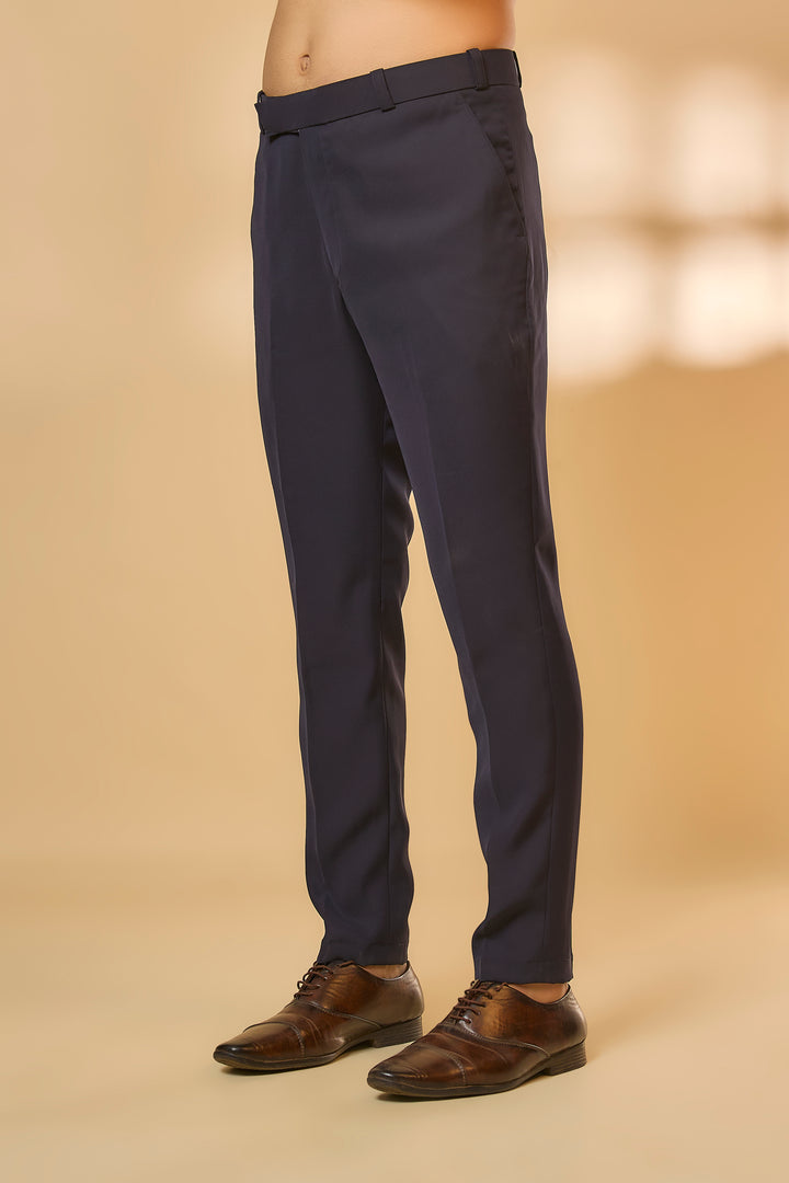 Abees Blue viscose beadwork tuxedo set - detail view 1