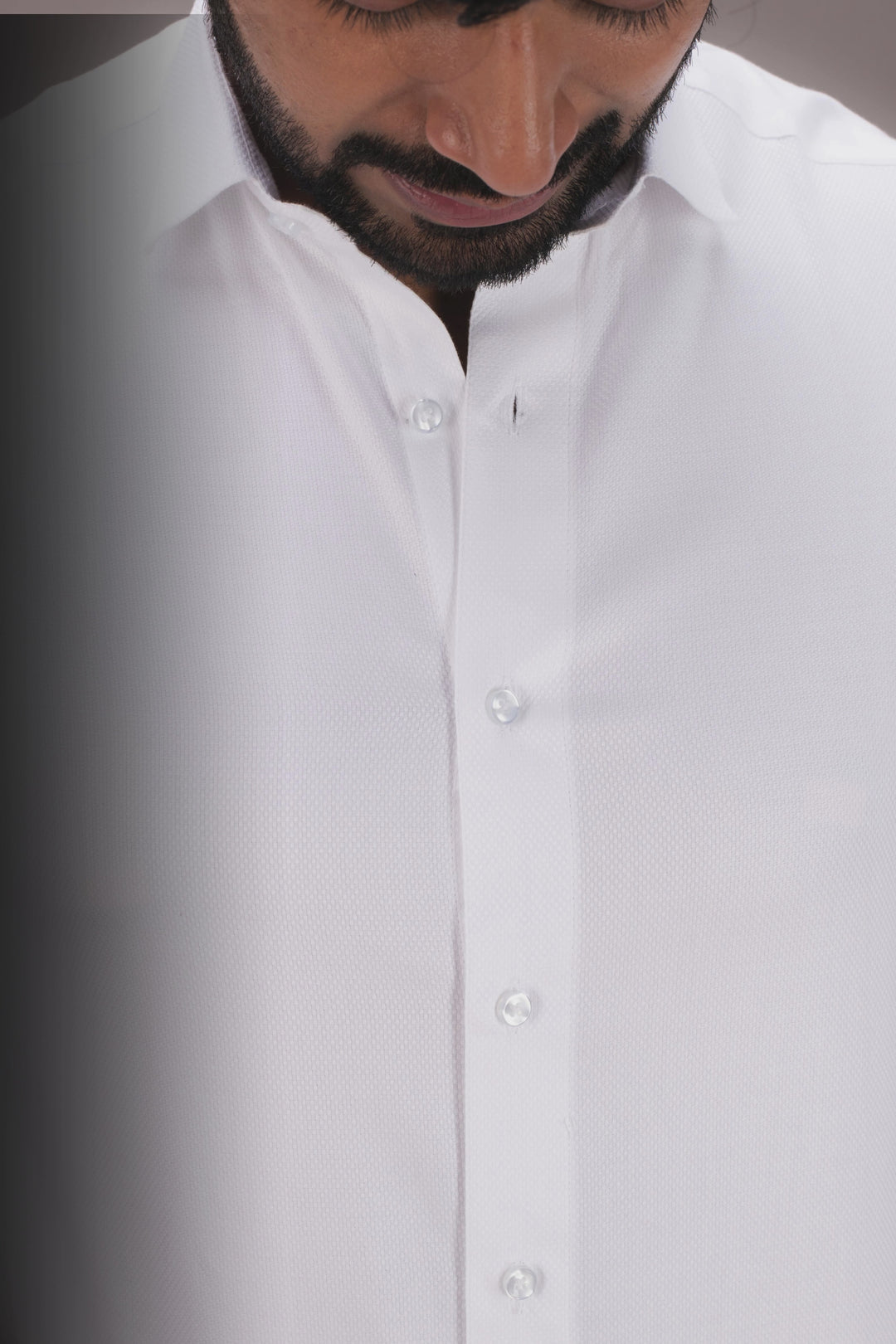 SUPERFINE WHITE DOBBY SHIRT